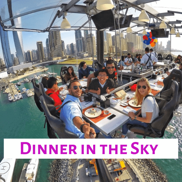 Dinner in the sky dubai